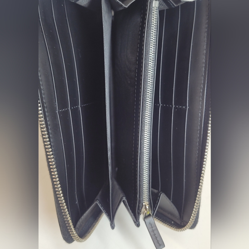 SOLD!!!Gucci Bestiary Black GG Coated Canvas Bee Wallet - Picture 8 of 11